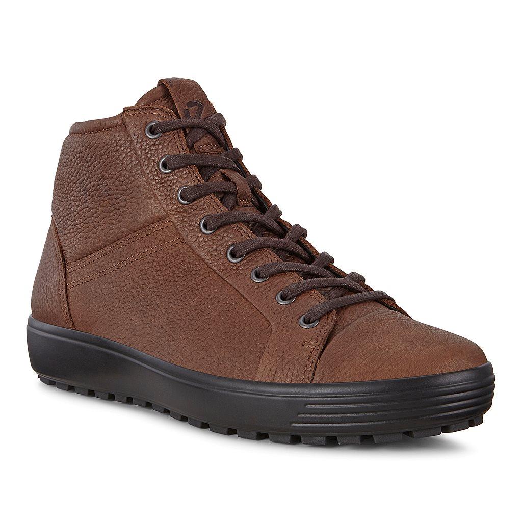 Ecco Soft 7 Tred Mens Sneakers Boots Brown Outlet - India QHW-267198